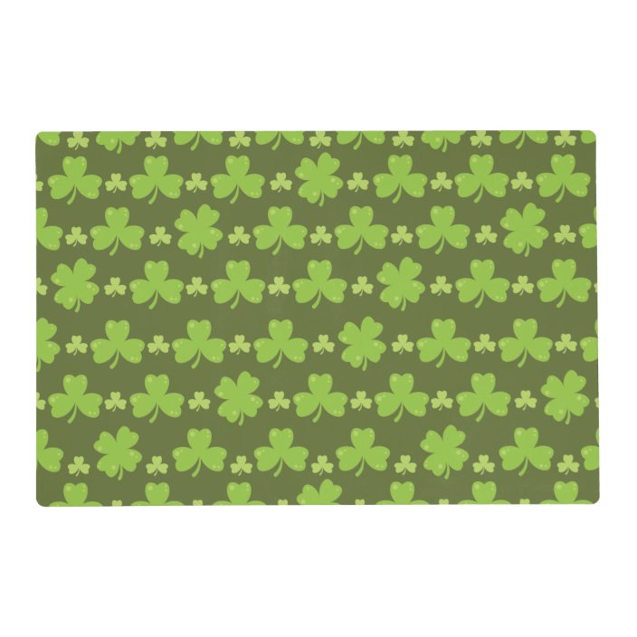 Clover Leaf Illustration Placemat | Zazzle.com