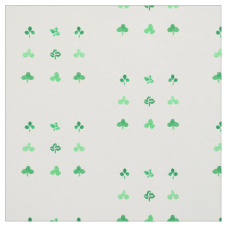 Clover Leaves Combed Cotton Fabric