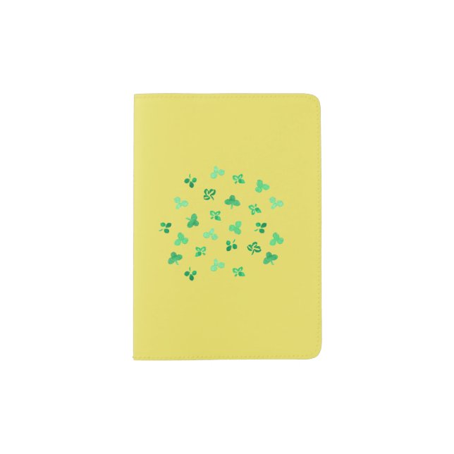Clover Leaves Passport Holder (Front)
