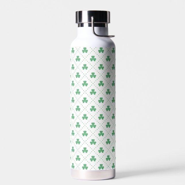 Clover Leaves Pattern St. Patrick's Day-53224 Water Bottle (Left)