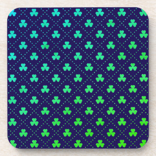 Clover Leaves St. Patrick's Day Pattern-53223 Beverage Coaster