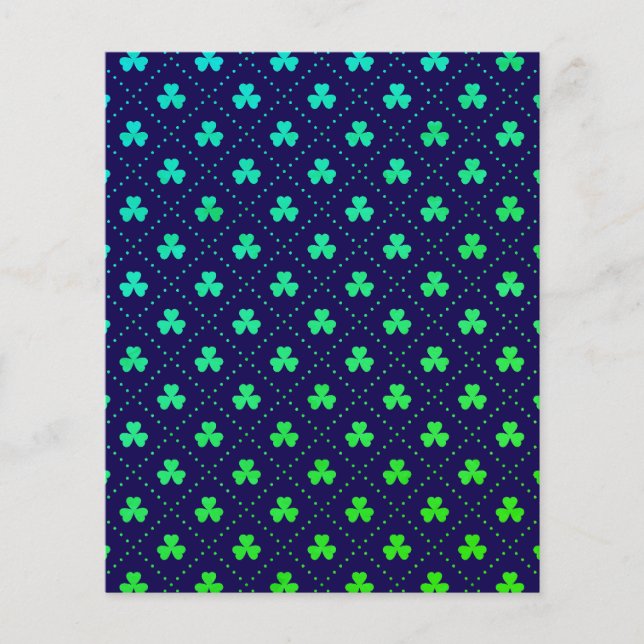Clover Leaves St. Patrick's Day Pattern-53223 Flyer (Front)