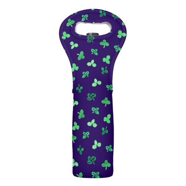 Clover Leaves Wine Tote (Front)