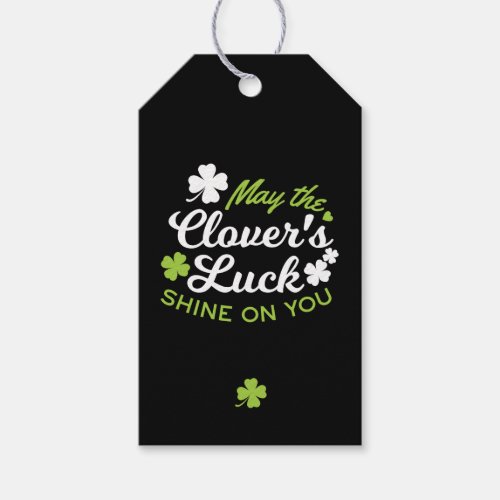 Clover Luck Charm May the Clovers Luck Shine Gift Tags