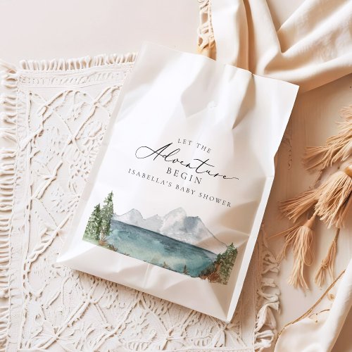 CLOVER Mountain Lake Adventure Baby Shower Favor Bag