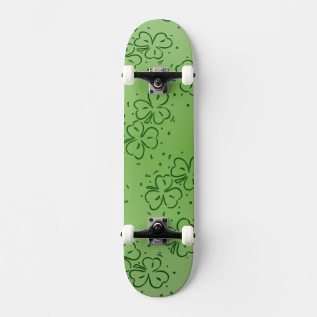 Clover Over and Over Skateboard Deck (Front)
