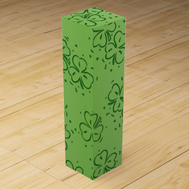 Clover Over and Over Wine Gift Box (Front)