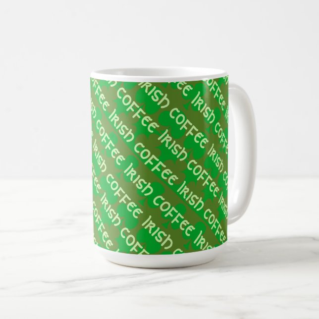 Clover Pattern Coffee Mug (Front Right)