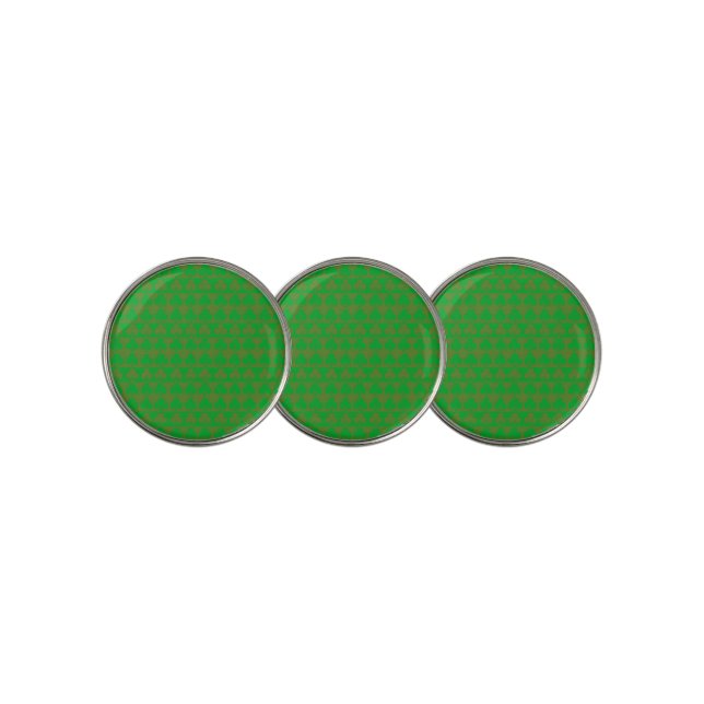 Clover Pattern Golf Ball Marker (3 Up)