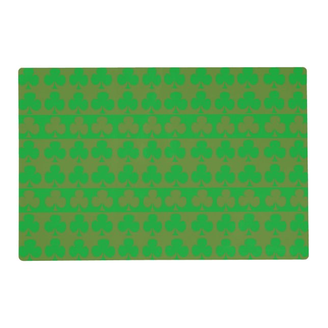 Clover Pattern Laminated Placemat (Front)