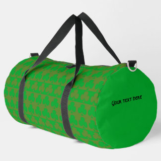 Clover Pattern Large Duffle Bag