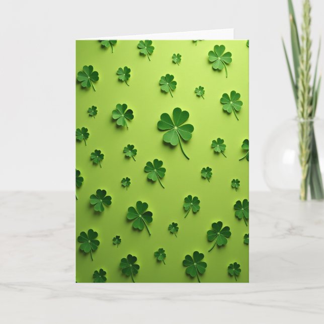 Clover Pattern Luck Card (Front)