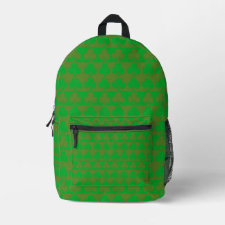 Clover Pattern Printed Backpack