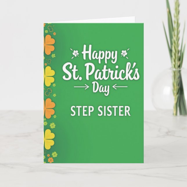 Clover Pattern Stepsister Card (Front)