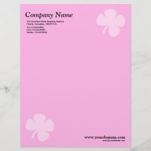 Clover - Pink Letterhead