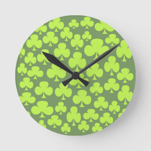 Clover Round Clock