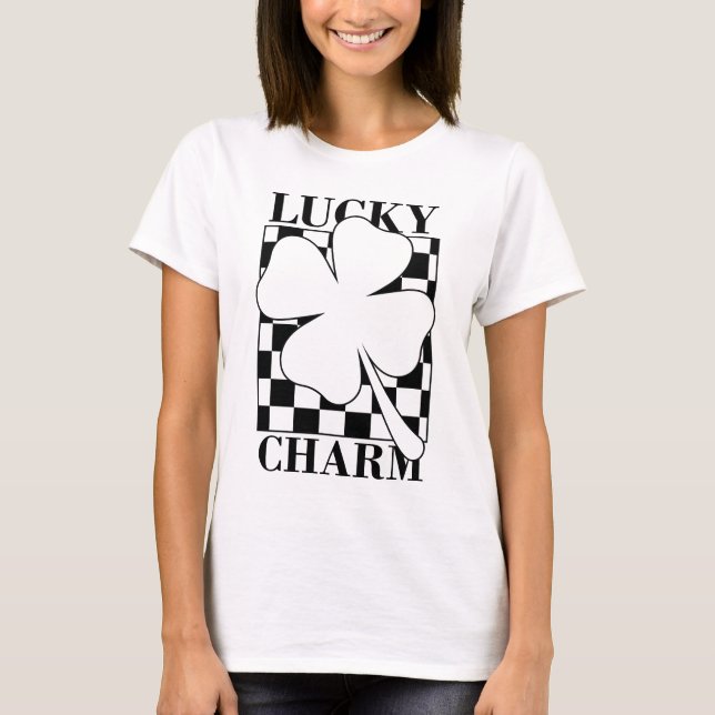 Clover’s Embrace: The Essence of Fortune T-Shirt (Front)