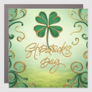 Clover Saint Patrick's Day Car Magnet