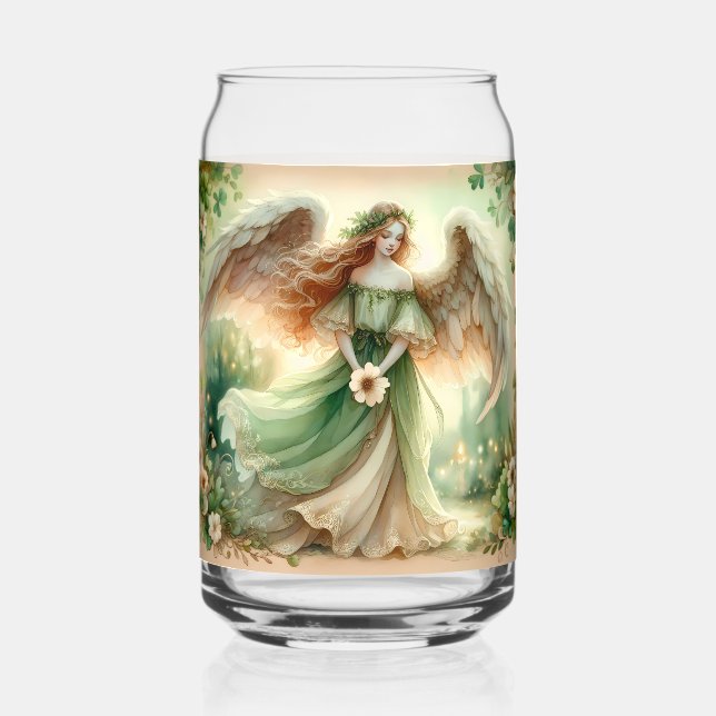 Clover Serenity Angel Can Glass (Front)