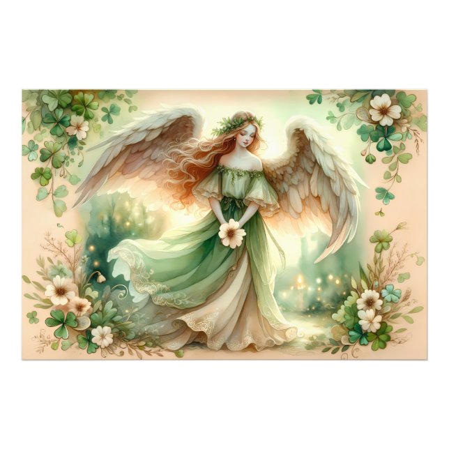 Clover Serenity Angel Photo Print (Front)