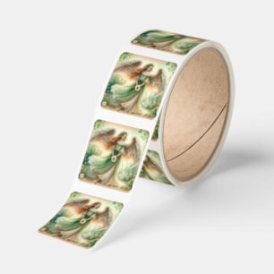 Clover Serenity Angel Square Sticker