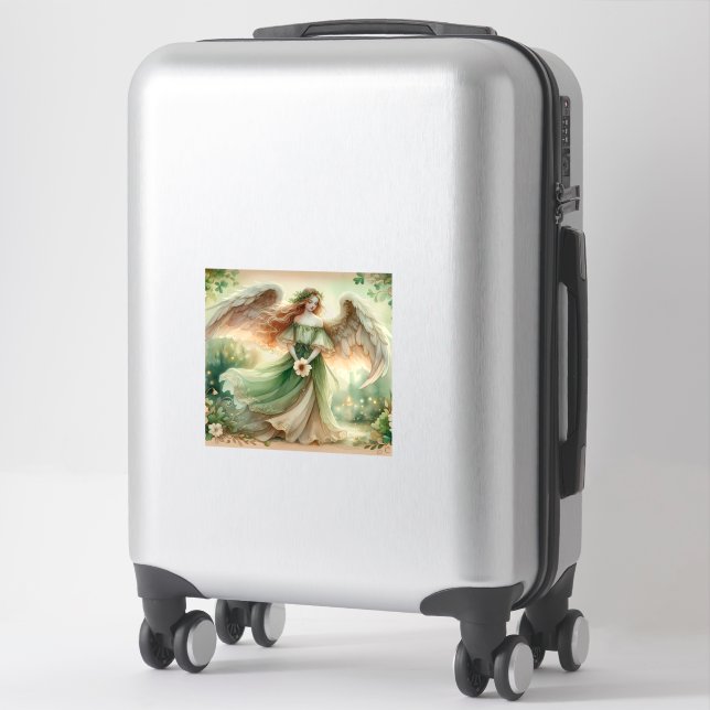 Clover Serenity Angel Sticker (Suitcase)