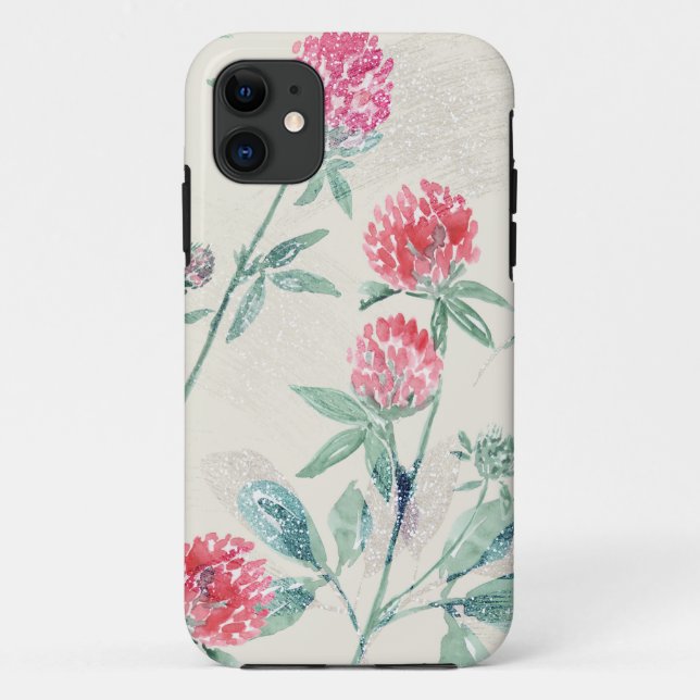 Clover, shamrock on beige.  Case-Mate iPhone case (Back)