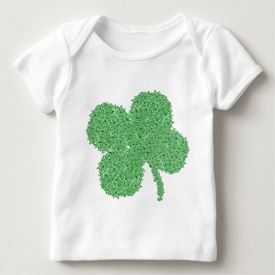 Clover Skulls - St Patrick's Day Lucky Green Baby T-Shirt