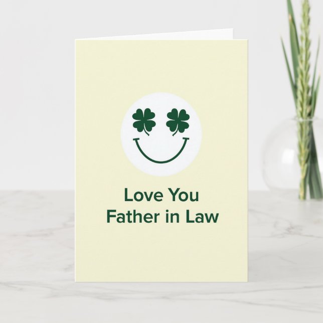 Clover Smile Love You Father Card (Front)