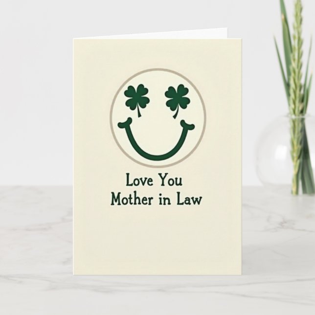 Clover Smile Mother In Law Card (Front)