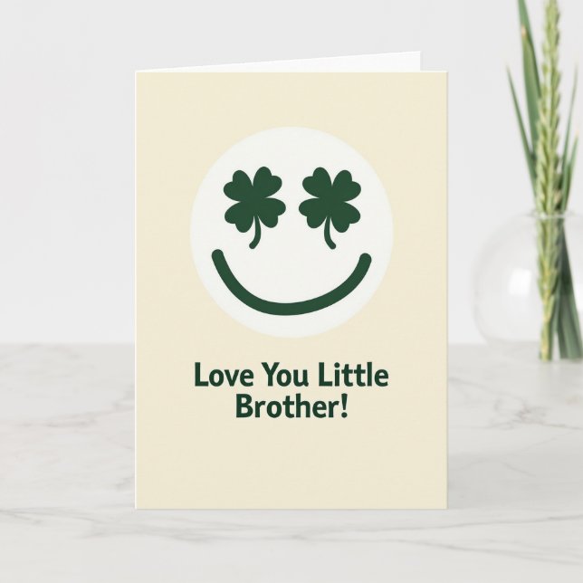 Clover Smiling Brother Love Card (Front)