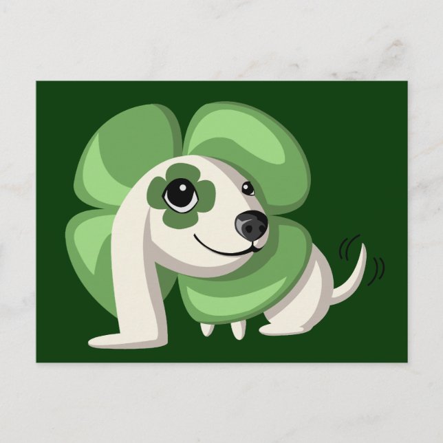 Clover the dog postcard (Front)