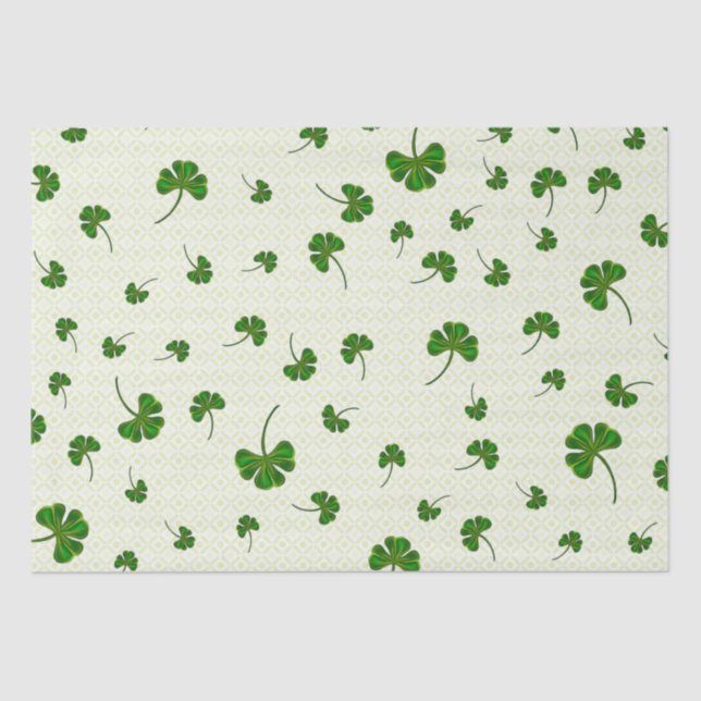 Clover Trail Whimsical Folk Art GIFTING Tissue Paper (Front)