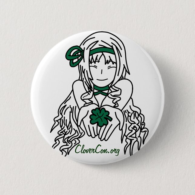 CloverCon Pinback Button (Front)