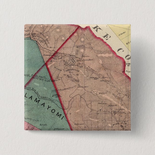 Cloverdale, Washington, Mendocino Pinback Button (Front)