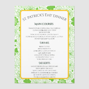 Cloverlight Waltz Menu