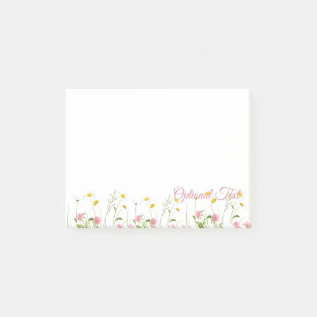 Clovers & Daisies Post-it Notes (Front)