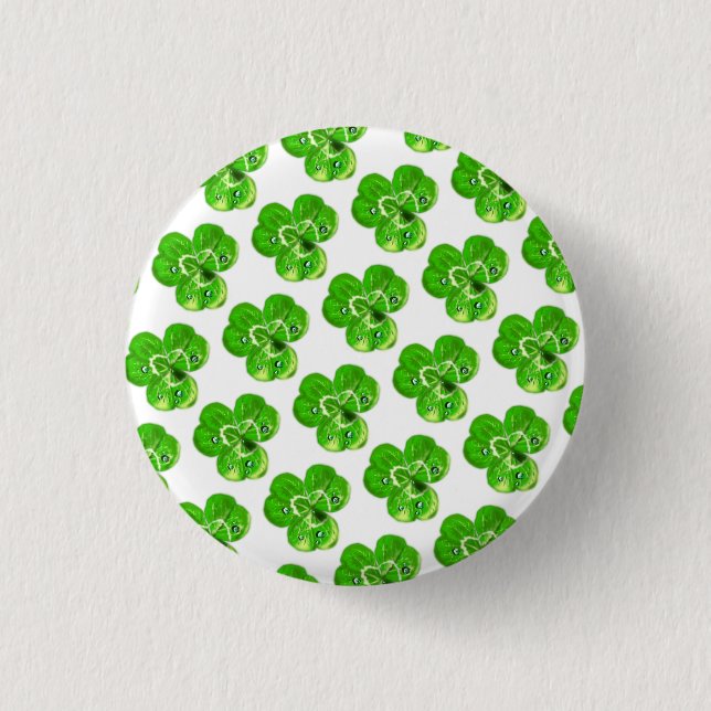 Clovers Dew Drops Button (Front)