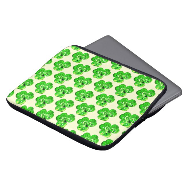 Clovers Laptop Sleeve - Your Colors (Front Top)