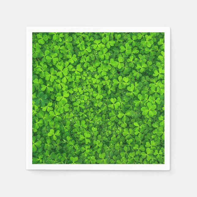 Clovers Paper Napkins (Front)