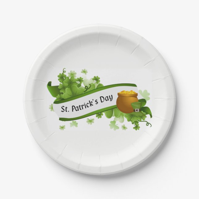 Clovers Paper Plates (Front)