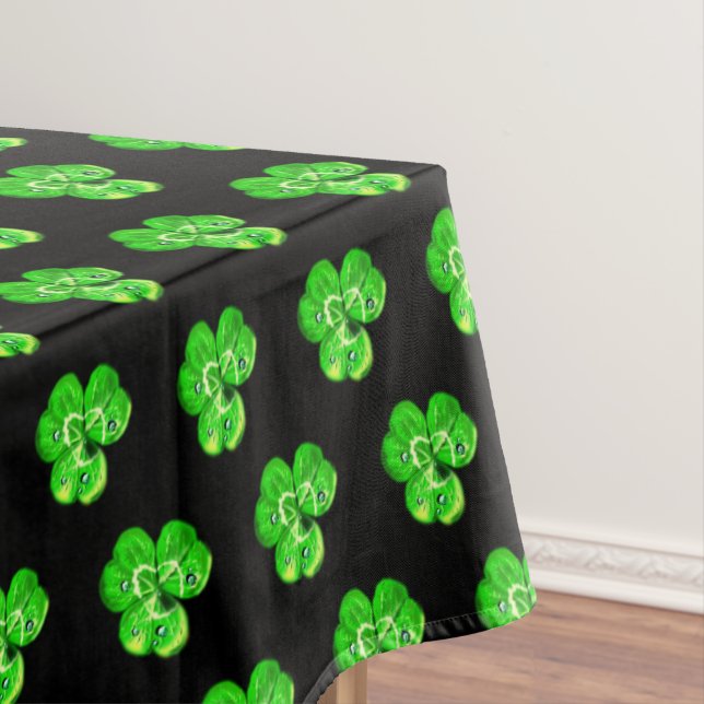Clovers Tablecloth - Custom Colors (In Situ)