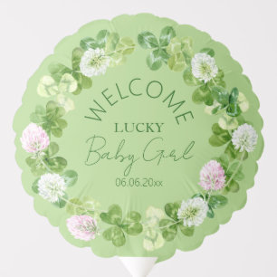 Clovers Welcome Lucky Baby Shower Balloon