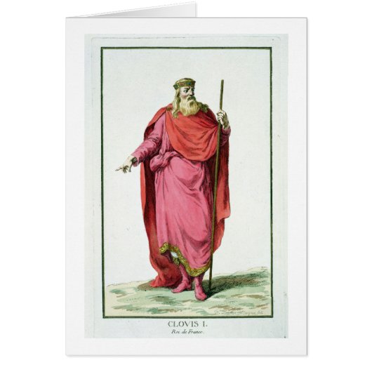 Clovis I (481-511) King of the Salian Franks from Cards (Front)
