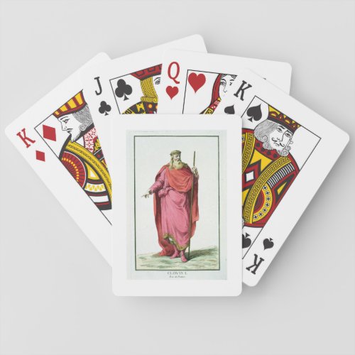Clovis I 481_511 King of the Salian Franks from Playing Cards