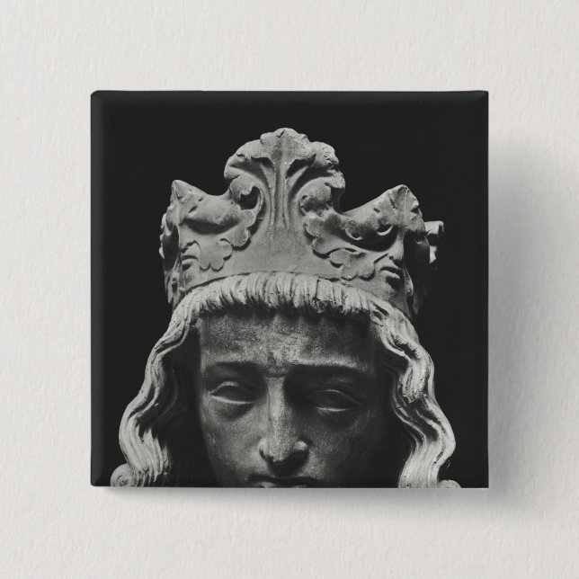 Clovis II , Merovingian Frankish Pinback Button (Front)
