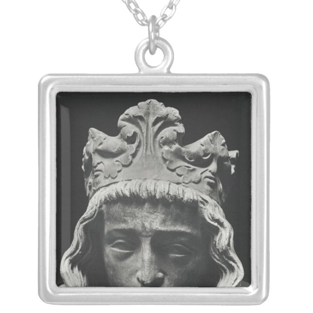Clovis II , Merovingian Frankish Silver Plated Necklace (Front)