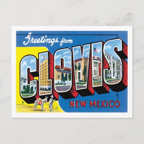 Clovis NM United States City Postcard