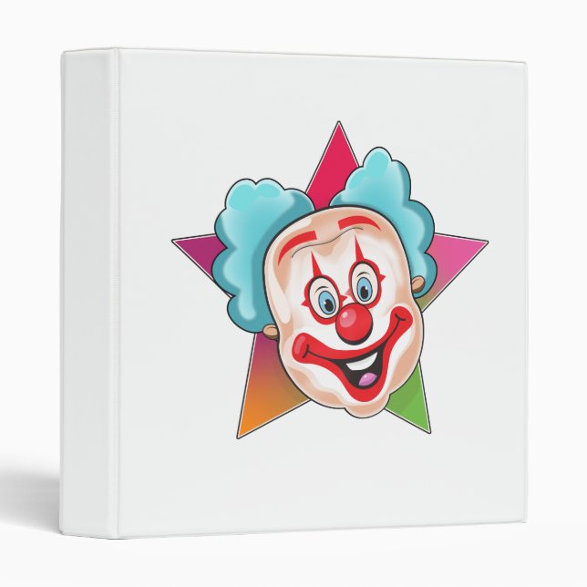 Clown 3 Ring Binder (Front/Spine)