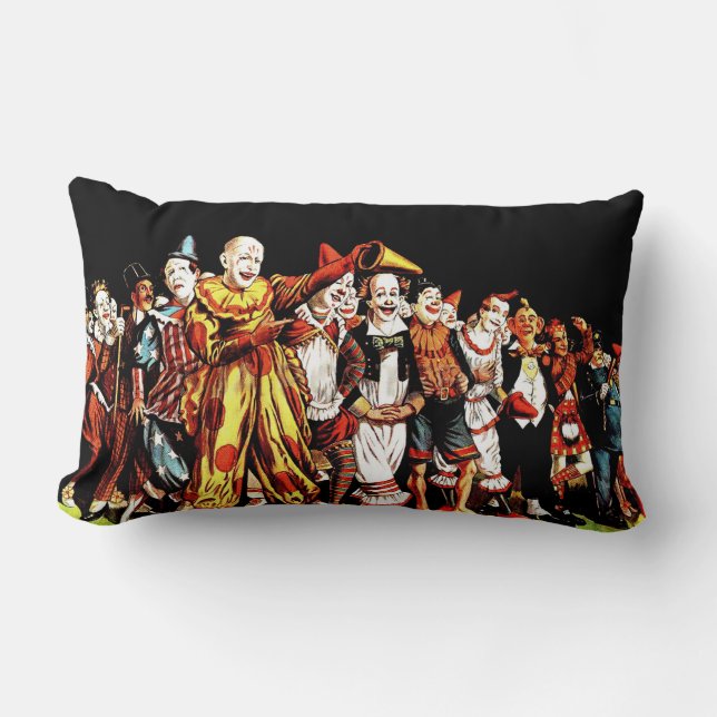 Clown A Rama Lumbar Pillow (Front)